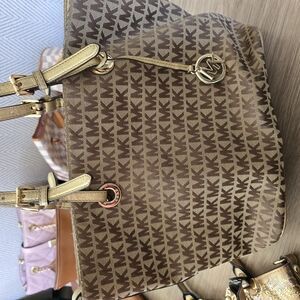 Brown Monogram Tote Bag